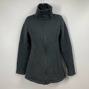 The North Face Women's Caroluna‎ Cotton Fleece Full ZIp Quilted Jacket Size XS